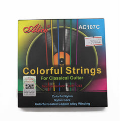 (Ready Stock) Alice AC107C Classical Guitar String Gitar Tali Colorful Nylon String 古典彩色吉他弦