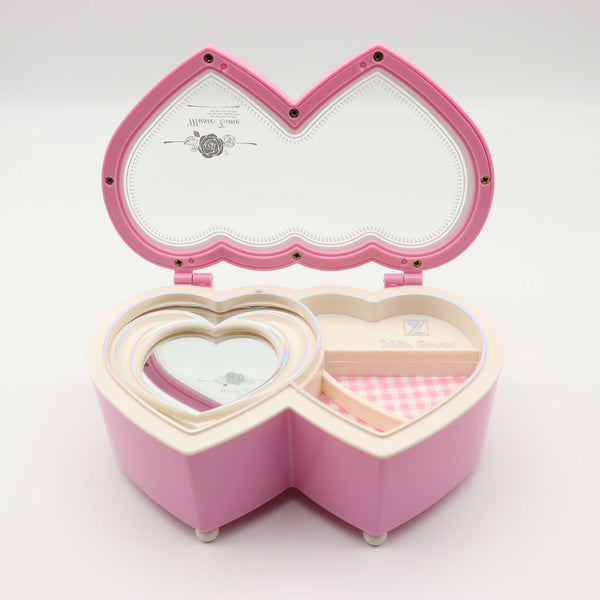 (Ready Stock) Amazthing Double Love Shape Music Box/ Kotak Musik with Dancer Birthday/Valentine Gift 双心形音乐盒 music random