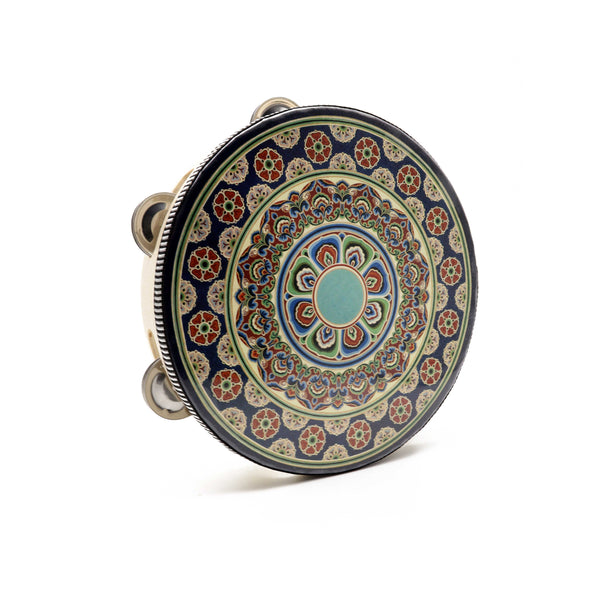 Ready Stock Amazthing 8 inch Wooden Flower Style Tambourine 铃鼓 | Alat Muzik Percussion instrument 奥尔夫敲击乐器
