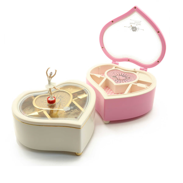 (Ready Stock) Amazthing Single Love Shape Music Box/ Kotak Musik with Dancer Birthday/Valentine Gift 心形音乐盒