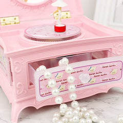 Ready Stock Amazthing Pink Jewelry Music Box with Ballerina Dancer and Light | Kids Birthday/Christmas Gift 首饰音乐盒