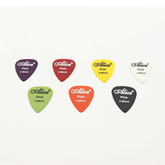 (Ready Stock) Alice 1pc ABS Guitar/Ukulele Pick Plectrum Various Colors 6 Thickness 0.58/0.71/0.81/0.96/1.20/1.50mm 吉他拨片