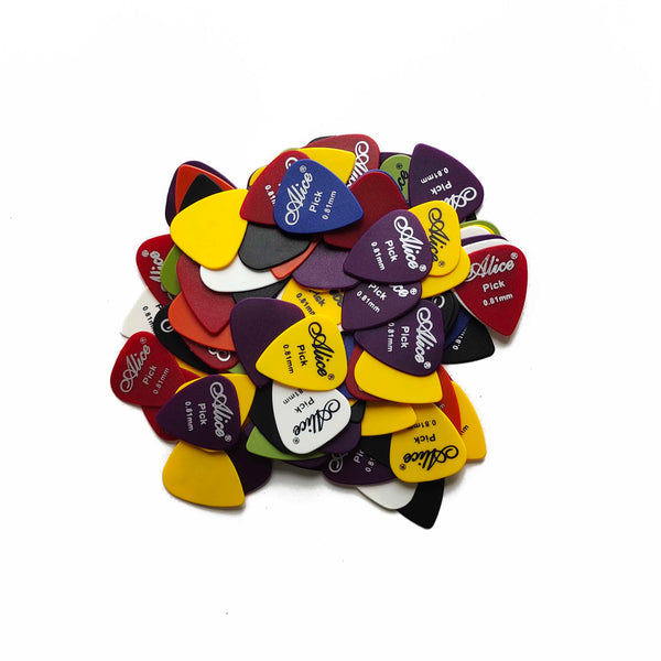 (Ready Stock) Alice 1pc ABS Guitar/Ukulele Pick Plectrum Various Colors 6 Thickness 0.58/0.71/0.81/0.96/1.20/1.50mm 吉他拨片
