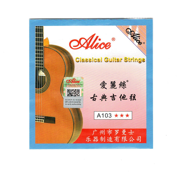 Ready Stock Amazthing Alice A103 Classical Guitar String Set (1-6 Strings) | Nylon Tali Gitar