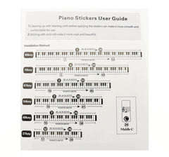 (Ready Stock) Amazthing 61/76/88 Keys Piano and Keyboard Sticker for beginner 钢琴键盘贴纸