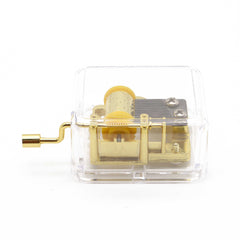 (Ready Stock) Amazthing Acylic Transparent Music Box Hand Crank Gift Birthday/Christmas/Valentine 音乐盒