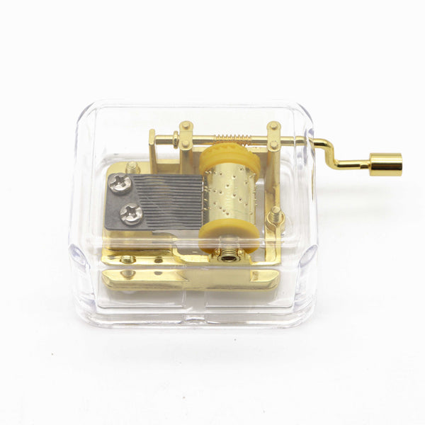 (Ready Stock) Amazthing Acylic Transparent Music Box Hand Crank Gift Birthday/Christmas/Valentine 音乐盒