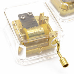 (Ready Stock) Amazthing Acylic Transparent Music Box Hand Crank Gift Birthday/Christmas/Valentine 音乐盒