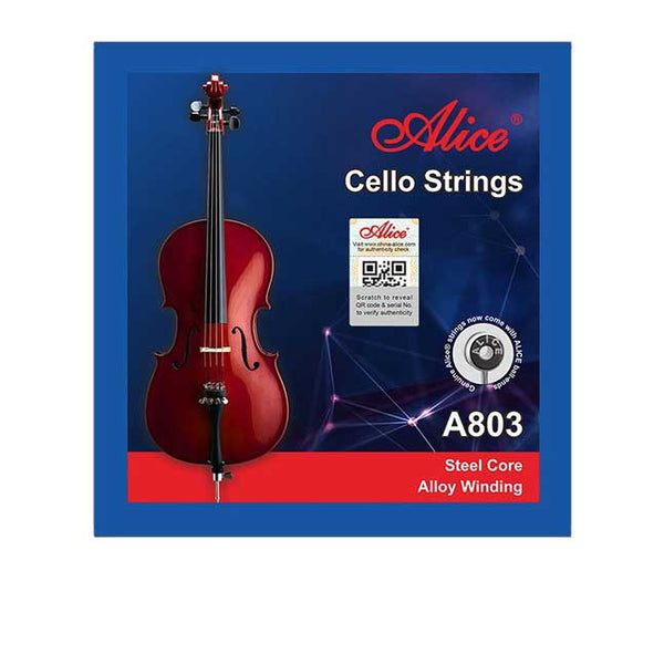 (Ready Stock) Amazthing Alice Cello String Full Set (C-G-D-A) for all size cello 大提琴弦套组