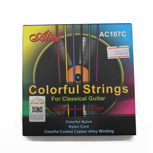 (Ready Stock) Alice AC107C Classical Guitar String Gitar Tali Colorful Nylon String 古典彩色吉他弦