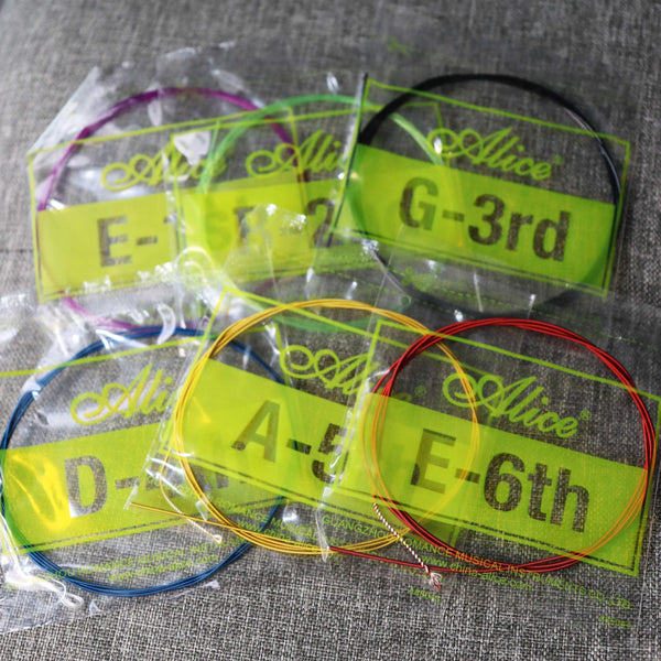 (Ready Stock) Alice AC107C Classical Guitar String Gitar Tali Colorful Nylon String 古典彩色吉他弦