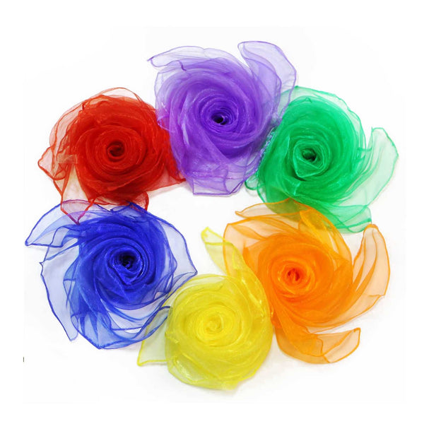 Ready Stock Amazthing Dance Scarf for Kids | Children Movement Square Juggling Silk | Rhythm Band Scarves