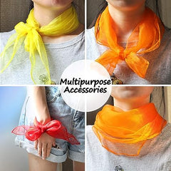 Ready Stock Amazthing Dance Scarf for Kids | Children Movement Square Juggling Silk | Rhythm Band Scarves