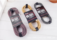 Ready Stock Amazthing 3M/5M/10M Electric Guitar Cable Wire Cord 吉他连接线 | Instrument Cable for Bass, Keyboard, Speaker