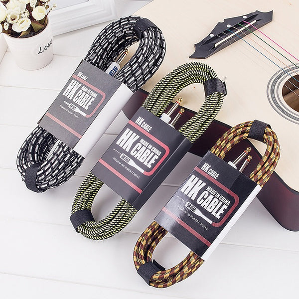 Ready Stock Amazthing 3M/5M/10M Electric Guitar Cable Wire Cord 吉他连接线 | Instrument Cable for Bass, Keyboard, Speaker