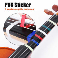 Ready Stock Amazthing Colorful Fingering Tape Recognize Fretboard Note Positions | String Instruments Violin Viola Cello