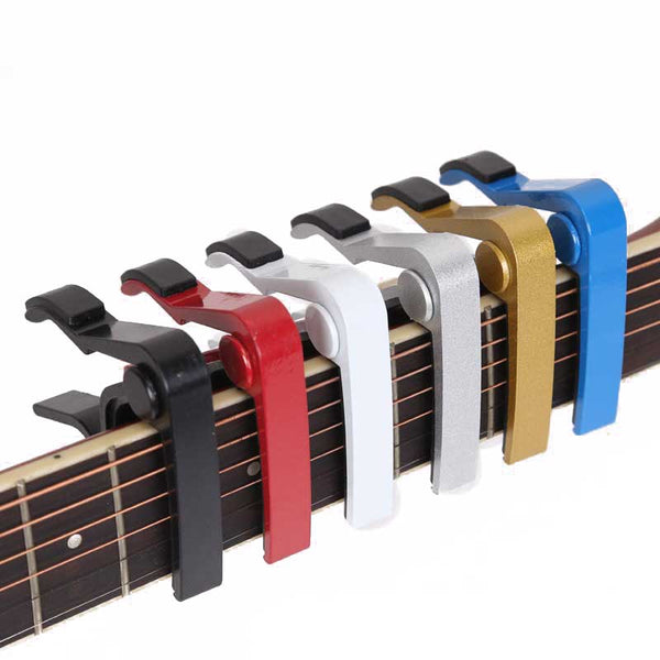 (Ready Stock) Amazthing Alloy Guitar/Ukulele Capo Guitar Accessories Quick Change Clamp Key 吉他变调夹