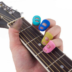 Ready Stock Amazthing 4 pcs Silicone Ukulele Guitar Fingertips Protector 硅胶指套 | Finger Guard Cover Caps 吉他手指保护套