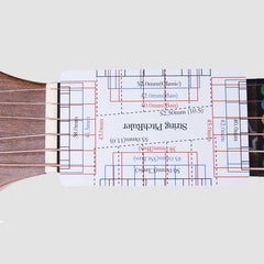 Ready Stock Amazthing Guitar String Action Gauge | String Pitch Ruler Card Luthier | Portable Fritz Ruler Pembaris