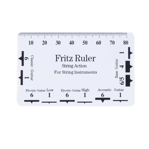 Ready Stock Amazthing Guitar String Action Gauge | String Pitch Ruler Card Luthier | Portable Fritz Ruler Pembaris