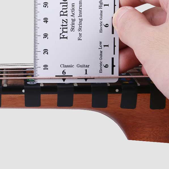 Ready Stock Amazthing Guitar String Action Gauge | String Pitch Ruler Card Luthier | Portable Fritz Ruler Pembaris