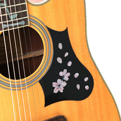 Ready Stock Amazthing Guitar/Ukulele Self Adhesive Sticker | Cherry Blossom Floral Cross Inlay Decals for Instrument