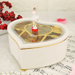 (Ready Stock) Amazthing Single Love Shape Music Box/ Kotak Musik with Dancer Birthday/Valentine Gift 心形音乐盒