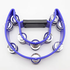 (Ready Stock) Amazthing Alat-alat Muzik Double Half Moon Tambourine or Rebana Ktv/Party Percussion Instrument 铃鼓