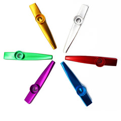 Amazthing Metal Kazoo Harmonica Mouth Flute 6 Colors - The Perfect Party Instrument for Kids
