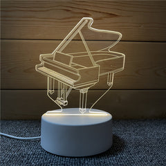 (Ready stock) Amazthing 3D LED USB Night Light Music Style For Home Decoration Table Lamp Birthday & Christmas Gift 小夜灯