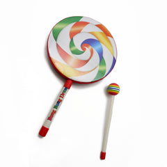 Ready Stock Amazthing Lollipop Hand Drum with Drumstick | Alat Muzik Percussion Instrument Toy for kids