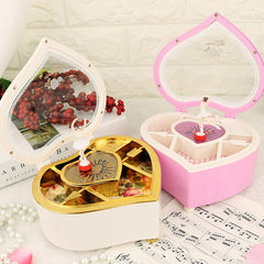 (Ready Stock) Amazthing Single Love Shape Music Box/ Kotak Musik with Dancer Birthday/Valentine Gift 心形音乐盒