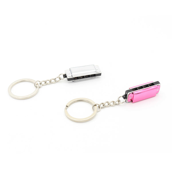 (Ready Stock) Amazthing Metal Mini Harmonica Keychain (1.4"x 0.5"x 0.3") 迷你口琴钥匙扣