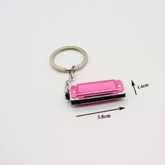 (Ready Stock) Amazthing Metal Mini Harmonica Keychain (1.4"x 0.5"x 0.3") 迷你口琴钥匙扣