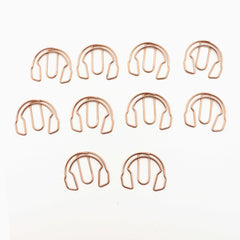 Amazthing 10pcs/set Rose Gold Music Style Paper Clip | Guitar Earphone Treble Clef Quaver | Music Stationery