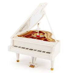 (Ready Stock) Amazthing Piano Shape Music Box/ Kotak Musik (S, L size) Birthday, Christmas Gift Home Decoration 钢琴音乐盒