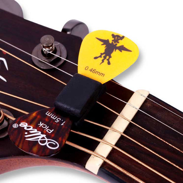 Ready Stock Amazthing Rubber Pick Holder Fixed on the Headstock for Guitar Bass Ukulele