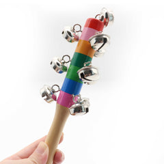 (Ready Stock) Amazthing Stick Bell /Hand Shake Bell Alat Muzik Musical Toy 彩色串铃