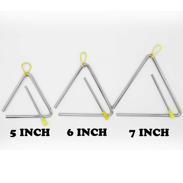 (Ready Stock) Amazthing (5/6/7 inch) Triangle Bell / Kerincing Musical Toy Alat Muzik Percussion Instrument三角铁