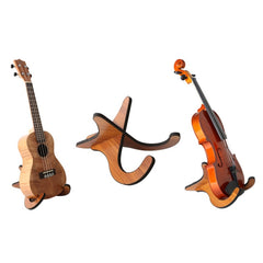 Ready Stock Amazthing Portable Wooden Instrument Stand Holder for Ukulele/Violin