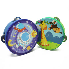 (Ready Stock) Amazthing 15cm Wooden Cartoon Tambourine or Rebana Percussion Instrument Musical Toy 铃鼓