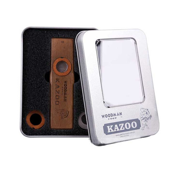 Ready Stock Amazthing Wood Kazoo Harmonica with Metal Box Musical Instrument for Kids Adult