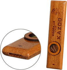 Ready Stock Amazthing Wood Kazoo Harmonica with Metal Box Musical Instrument for Kids Adult