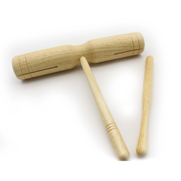 (Ready Stock) Amazthing Two Tone Wood Block or Kayu Tik Tok Alat Muzik Musical Toy Percussion Instrument双响筒