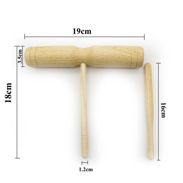(Ready Stock) Amazthing Two Tone Wood Block or Kayu Tik Tok Alat Muzik Musical Toy Percussion Instrument双响筒