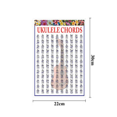 (Ready Stock) Amazthing Laminated Ukulele Chords Chart (30cm x 22cm) 乌克丽丽和弦图