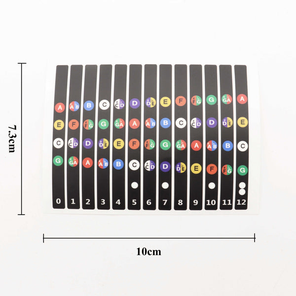 (Ready Stock) Amazthing Ukulele Sticker Fretboard Scale Sticker Black Color 乌克丽丽贴纸