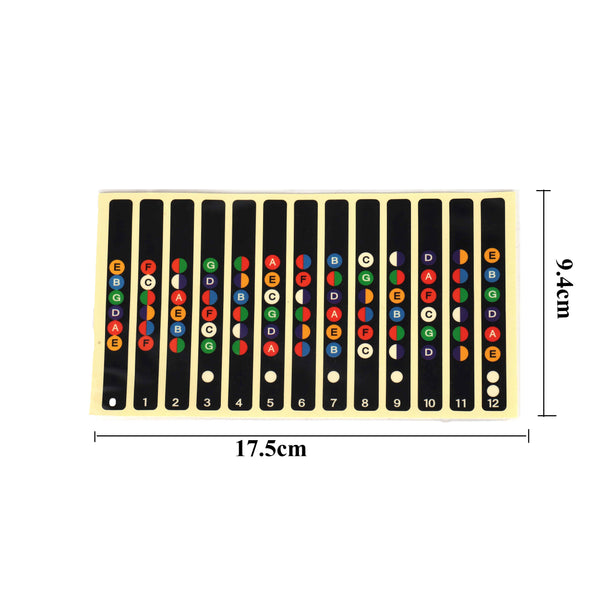 (Ready Stock) Amazthing (9cm x 17.5cm) Guitar Fret Map Sticker Stiker Gitar Pelekat Skala 吉他音阶贴纸