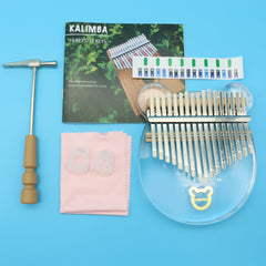 (Ready Stock) Amazthing Acrylic 17 keys Transparent Kalimba Thumb Piano 拇指琴