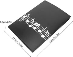 (Ready Stock) Amazthing A4 Size Music Score 6 pages Organizer Folder | Innovative sleeve design write directly 钢琴乐谱文件夹